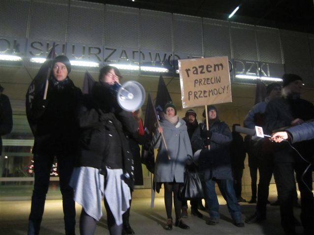 protest urząd - Magdalena Konieczna