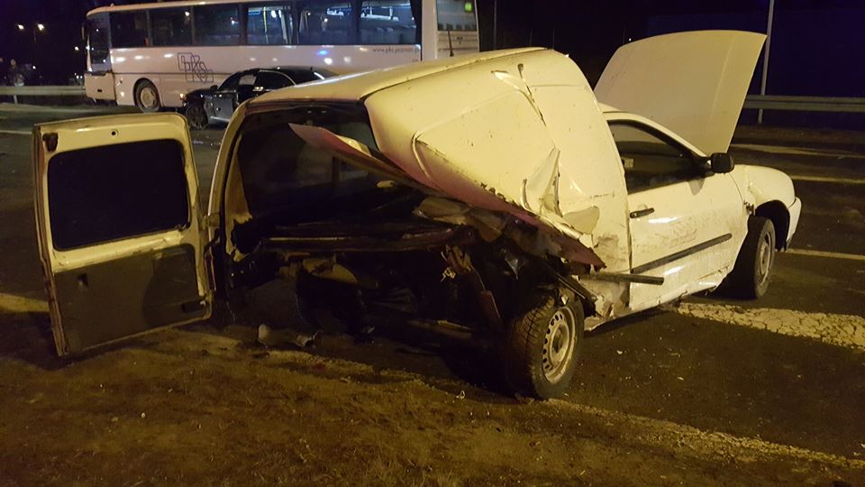 zderzenie sześciu aut - EuroHol Poznań