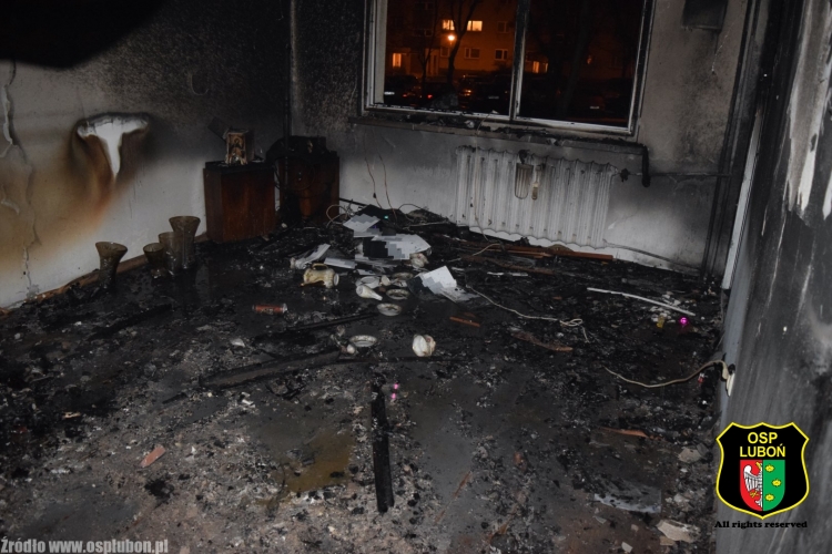 luboń pożar - zdjęcie ilustracyjne