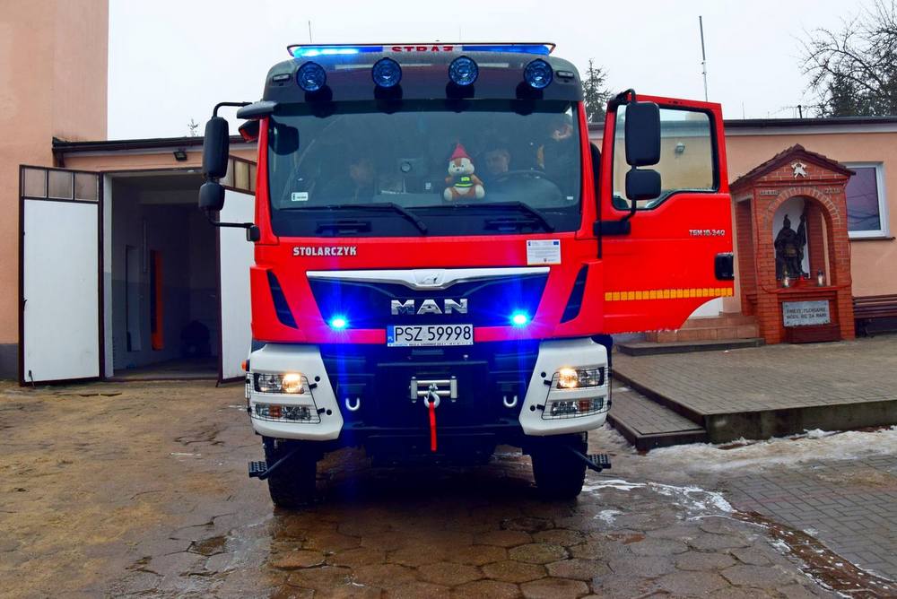 woz za duży - OSP w Ostrorogu