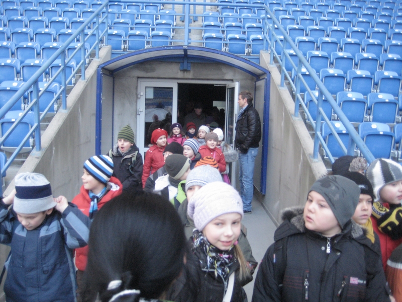 Pierwsza wycieczka po stadionie - Adam Michalkiewicz