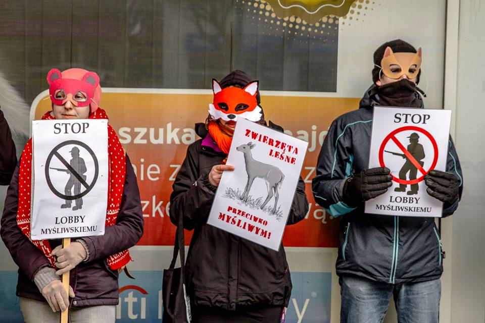 myśliwi protest - Poznaniacy przeciwko myśliwym