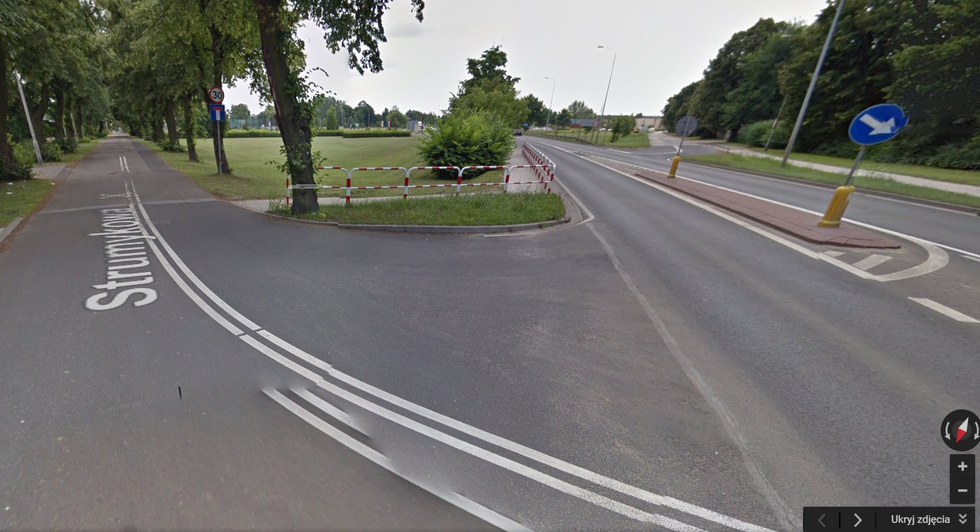 Gniezno działka UAM - Google Street View