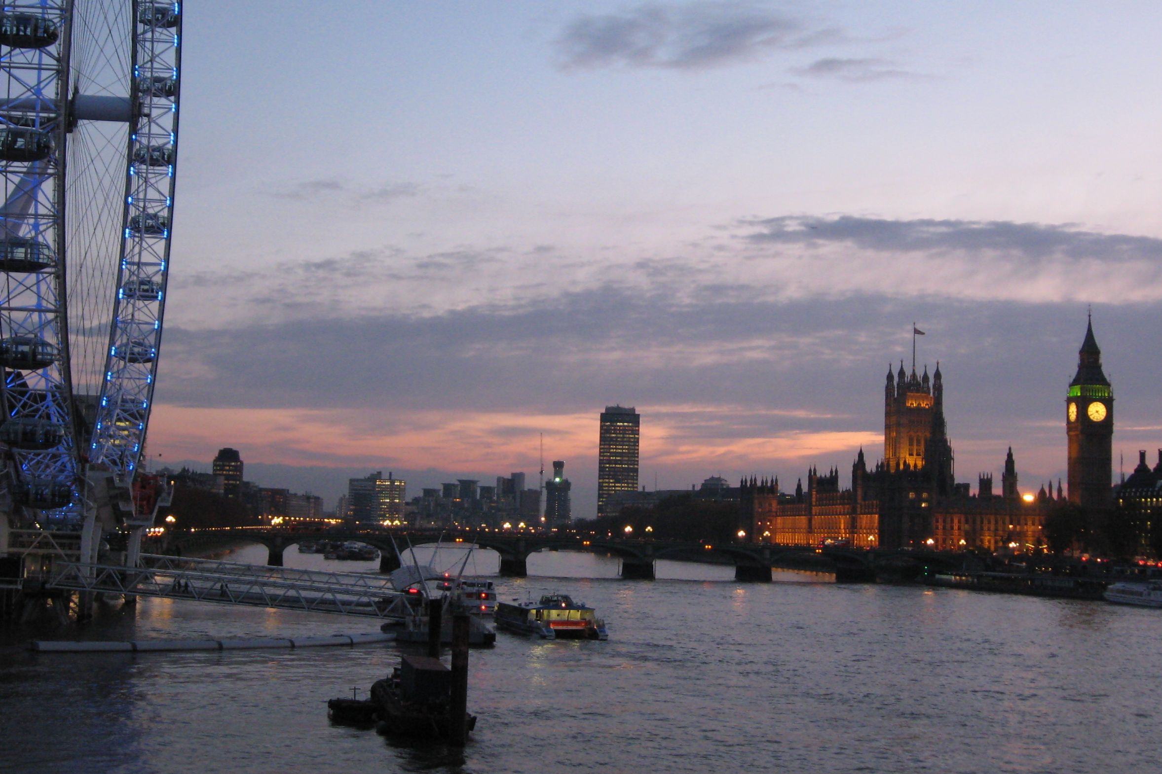 Londyn Tamiza London Eye - Szymon Mazur