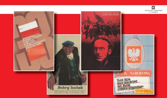 wystawa plakatu propagandowego - Archiwum Państwowe w Lesznie