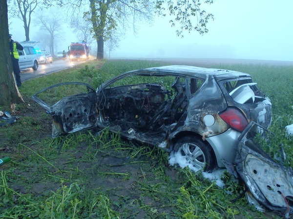spalone kia - Straż Pożarna Gniezno
