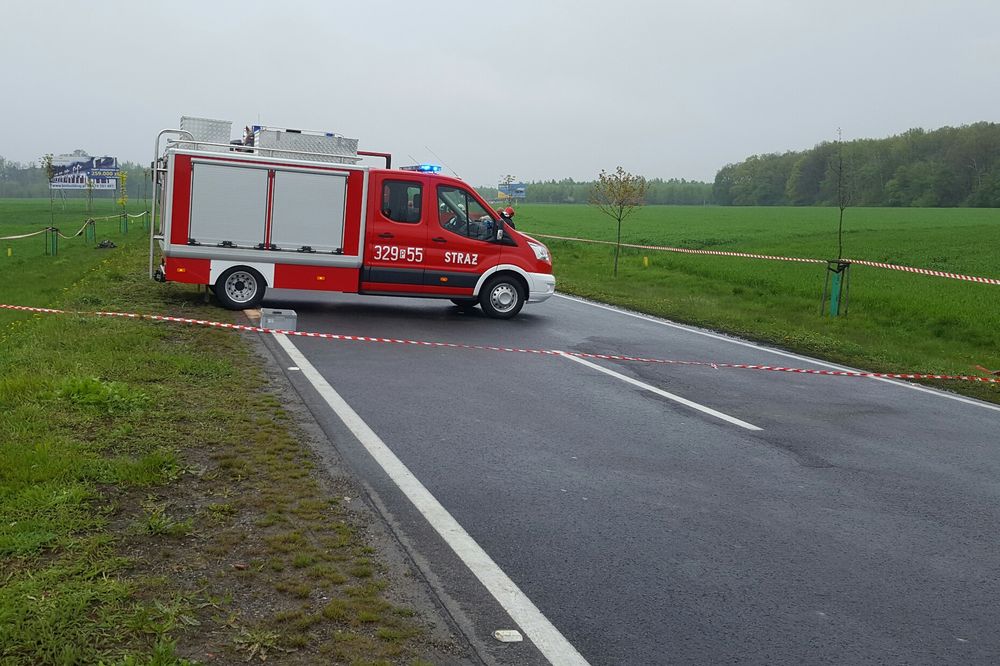 wypadek obwodnica kórnika (4) - Michał Jędrkowiak