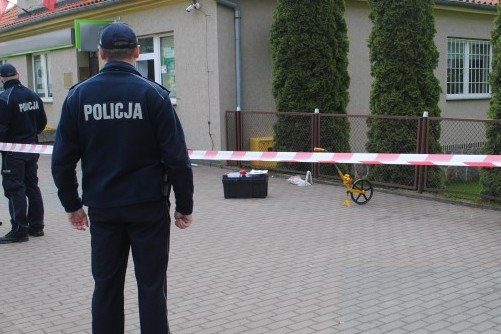 wysadzony bankomat - Policja Międzychód