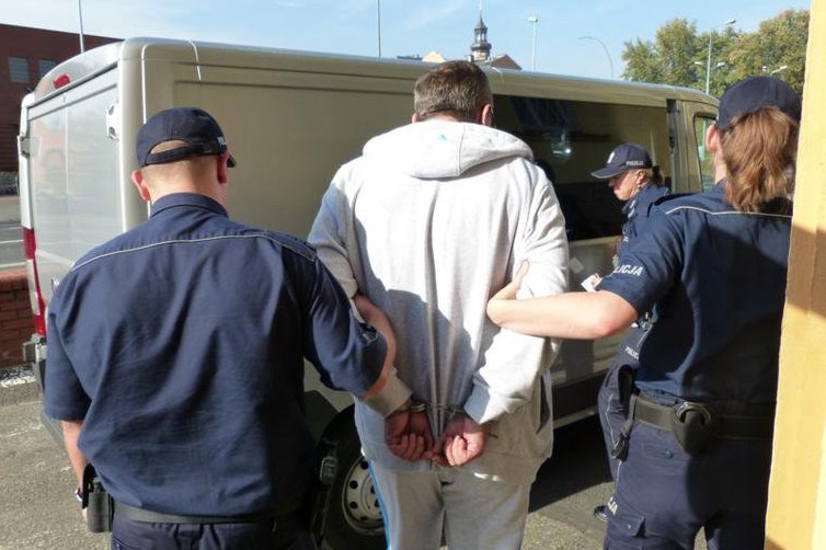 zatrzymany za podpalenie - Policja Leszno