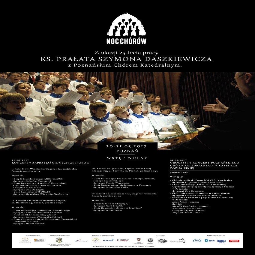 II NOC CHÓRÓW - plakat - Materiały prasowe