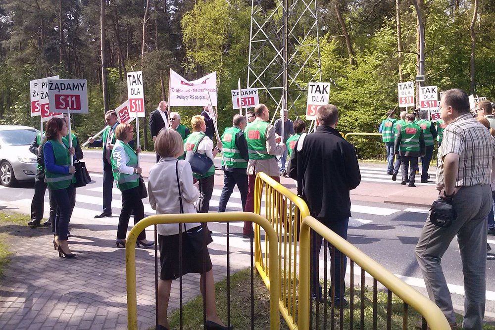 pokojowa blokada drogi s11 - Andrzej Ciborski