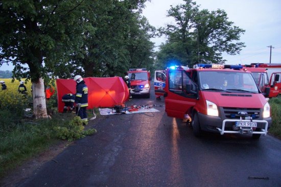 poranny wypadek w orli - Straż Pożarna Krotoszyn