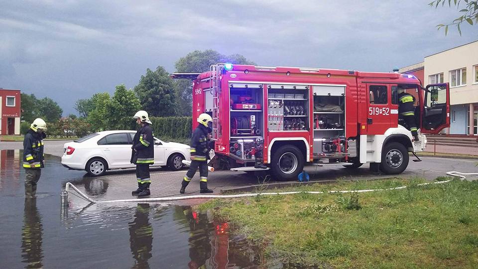 ulewa wolsztyn 1 - OSP Zbąszyń