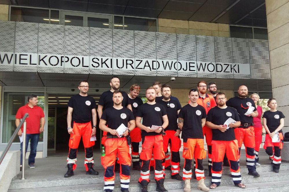 protest ratowników pod wuw - Magda Konieczna