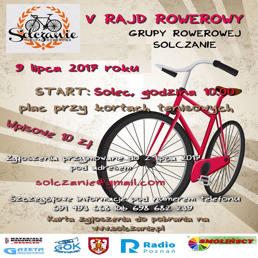Plakat 2017 duży - Grupa Rowerowa Solczanie