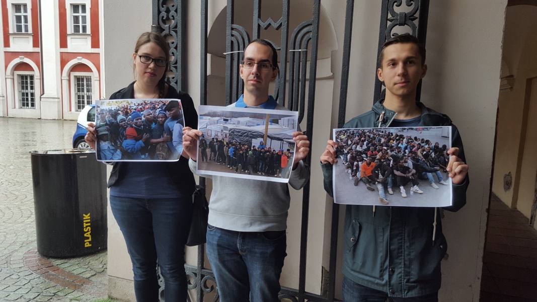 Hapenning Młodzież Wszechpolska - Michał Jędrkowiak