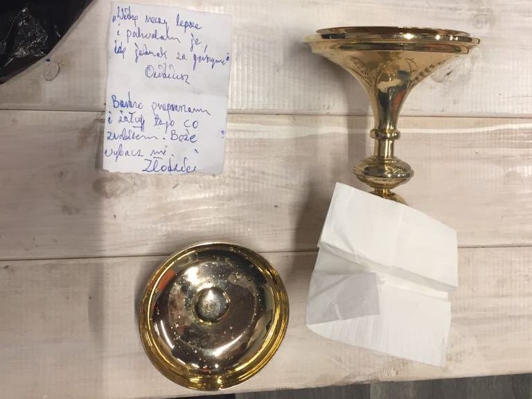 kielich mszalny oddany - KWP w Poznaniu