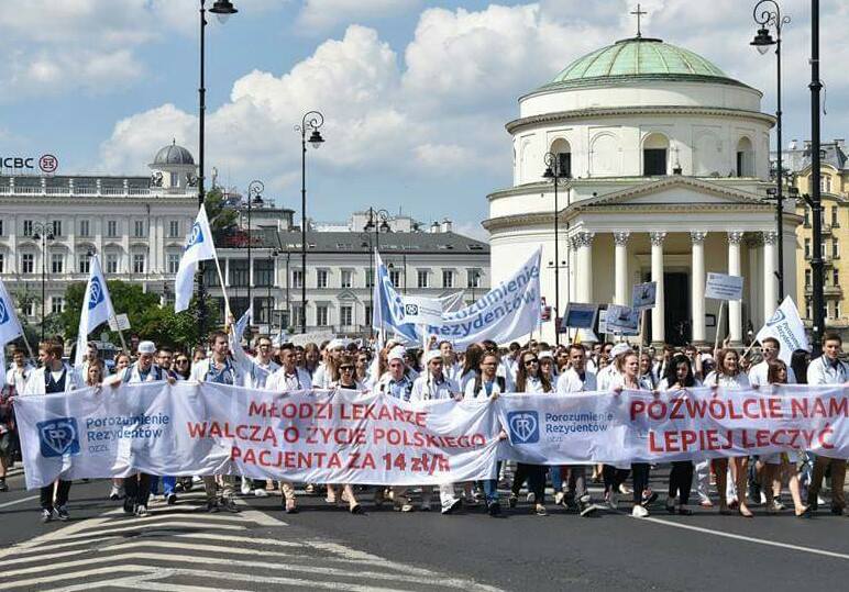 protest lekarzy rezydentów - Porozumienie Rezydentów OZZL‎