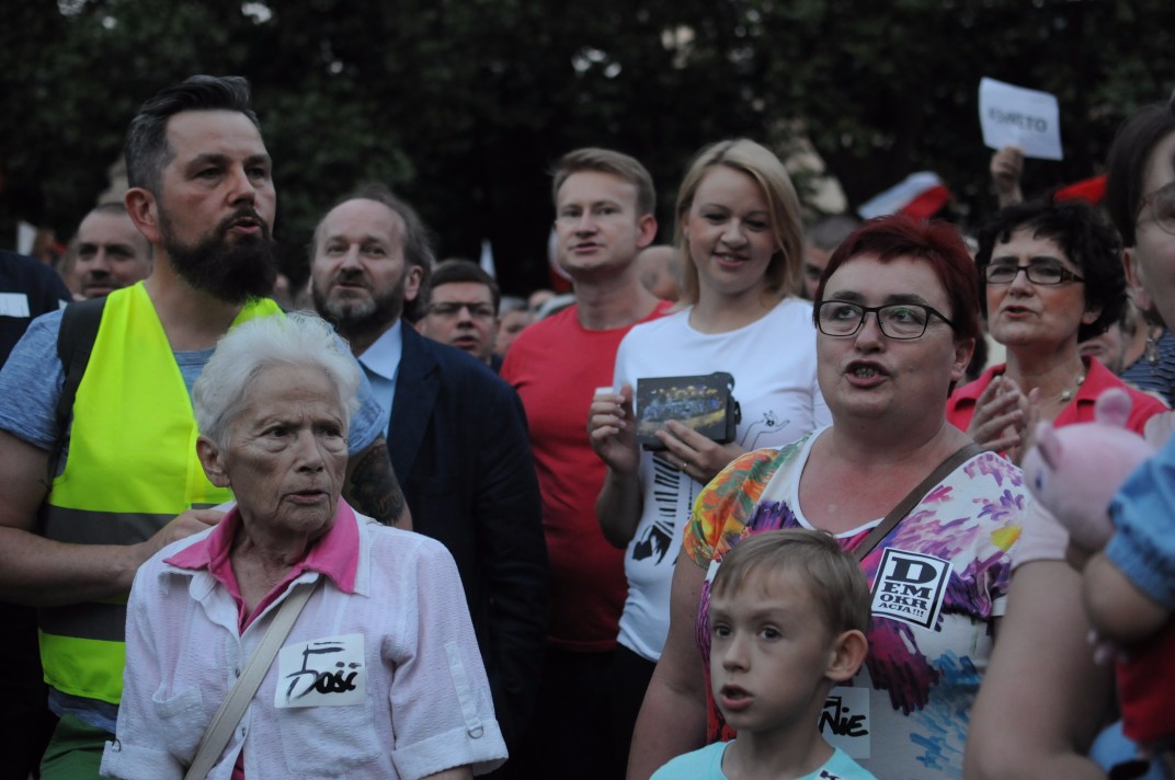 Protest w Poznaniu - Michał Jędrkowiak