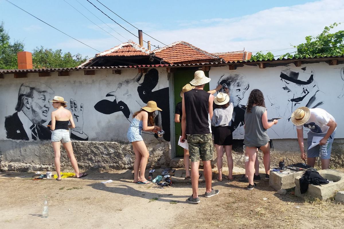 mural poznańskich artystów w Bułgarii - Ventzislav Piriankov Facebook