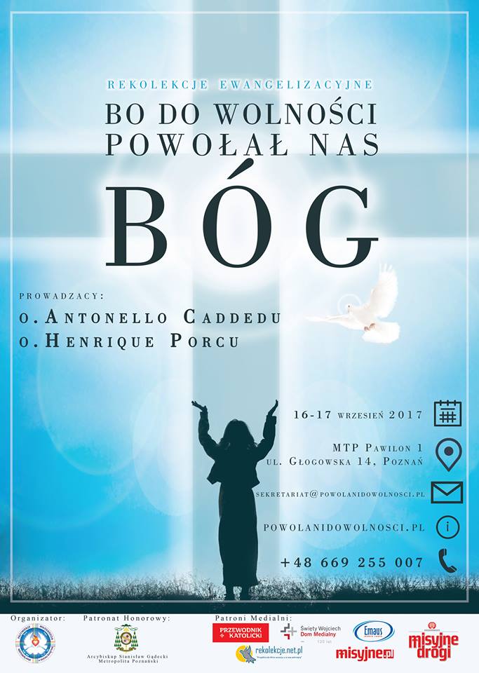 "Bo do wolności powołał nas Bóg" rekolekcje targi - Bo do wolności powołał nas Bóg Facebook
