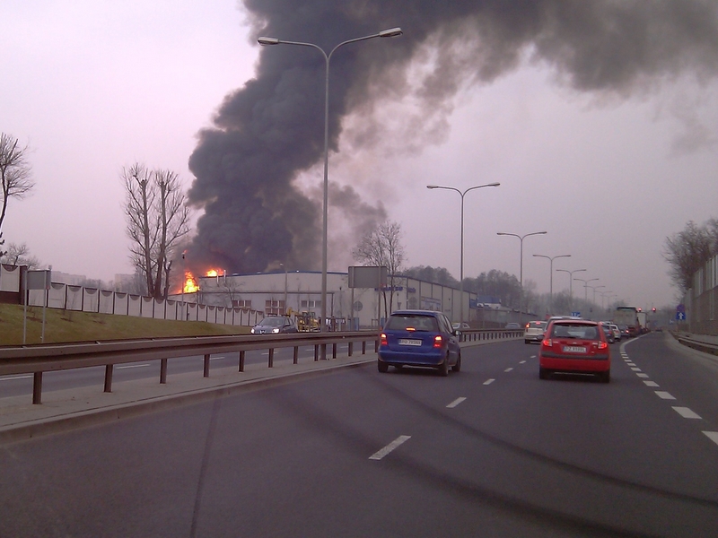 Pożar magazynów - Naramowicka - Grzegorz Ługawiak