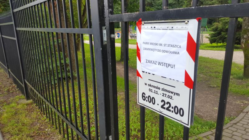 park piła zamknięty - Michał Jędrkowiak