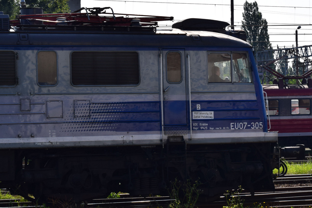 lokomotywa pociąg EU07-305 - Przemysław Zabawa