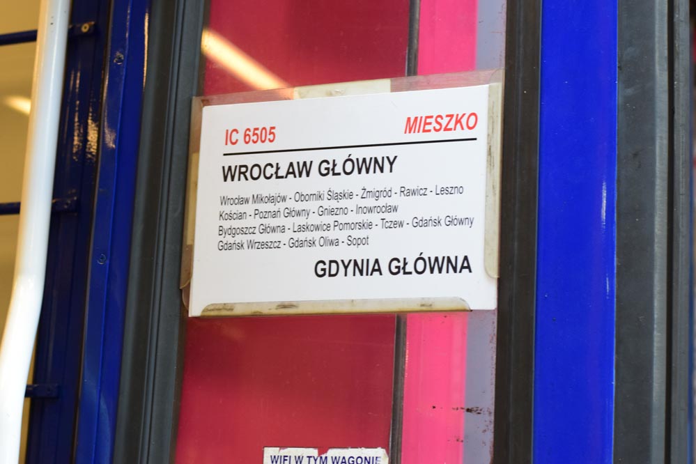 kolej pociąg tablica IC - Przemysław Zabawa