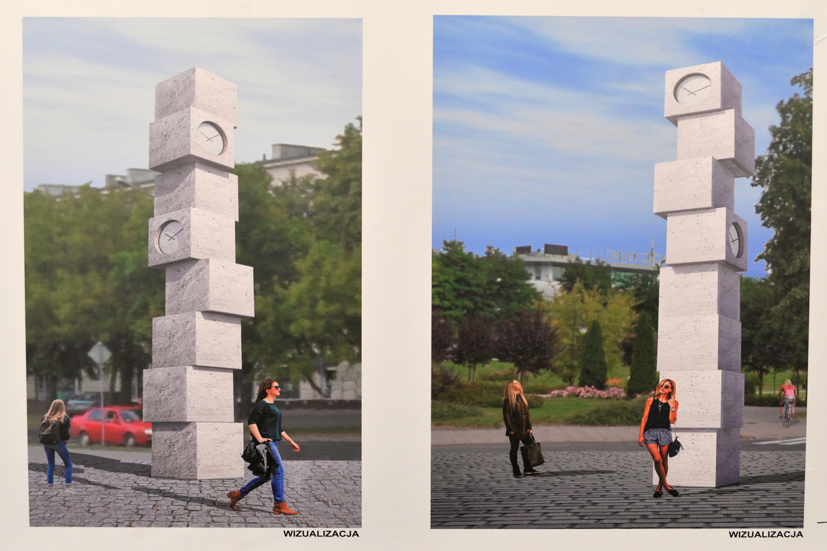 Zegar Konin wizualizacja - Iwona Krzyżak