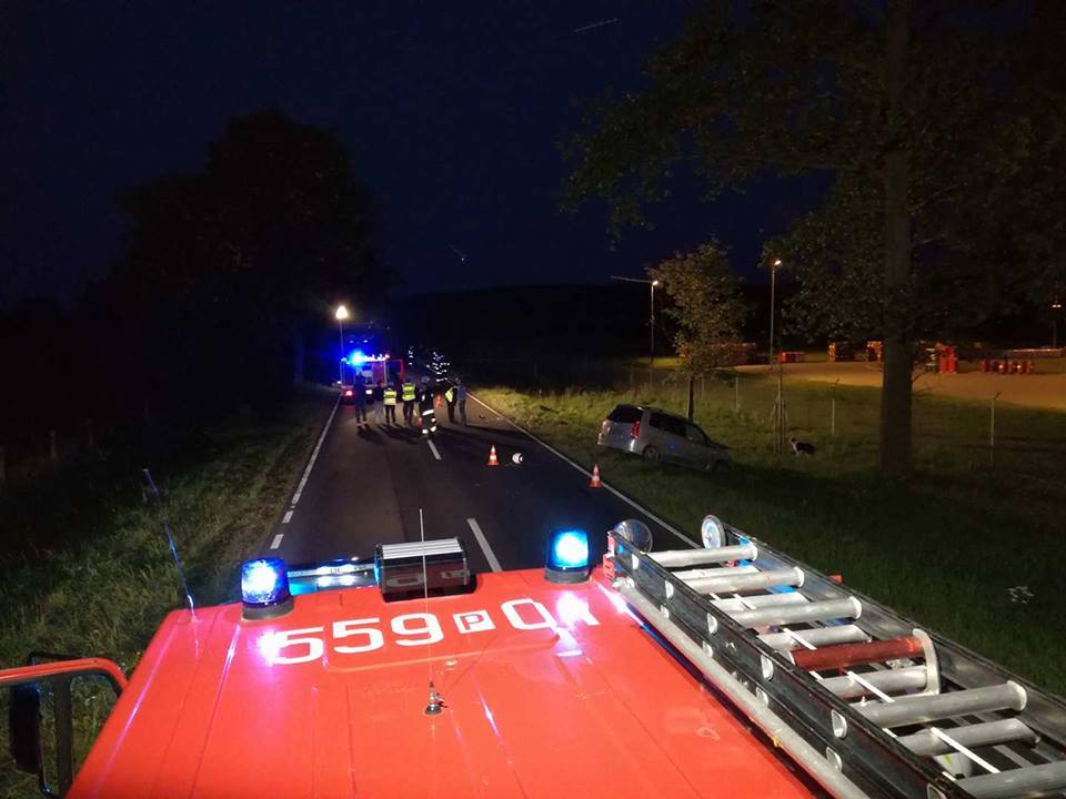 wypadek piła wyrzysk motocykl - zdjęcie ilustracyjne - Straż Pożarna