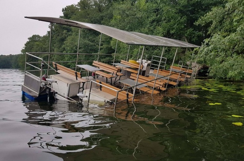 katamaran jezioro - OSP Licheń Stary