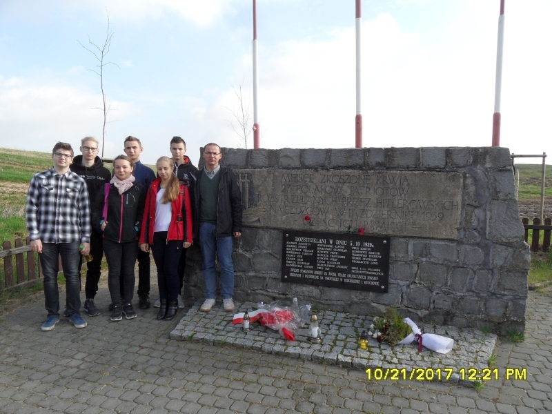 Kocin, miejsce egzekucji.  ZSOiZ w Trzemesznie.