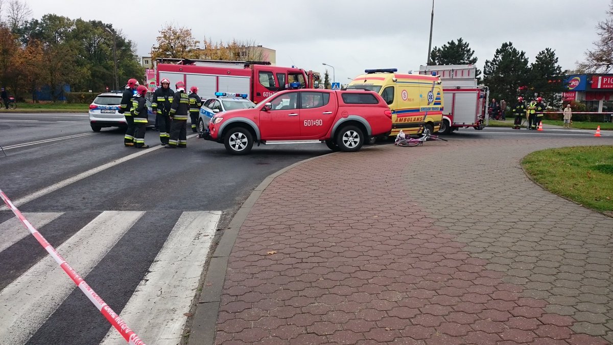śrem wypadek rowerzystka - Michał Czubak