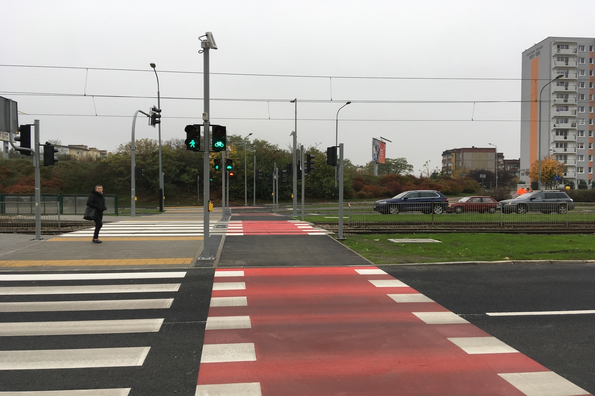 Otwarcie nowego przejścia dla pieszych na ulicy Żegrze - Adam Michalkiewicz