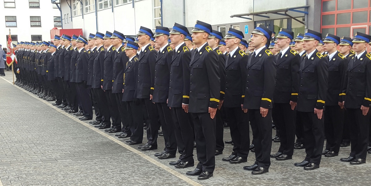 ślubowanie strażaków - Michał Jędrkowiak