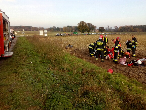Wypadek motocyklisty pod Obornikami - KPP Oborniki