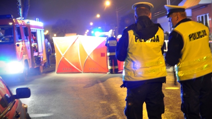 potrącenie pieszy - Policja - zdjęcie ilustracyjne