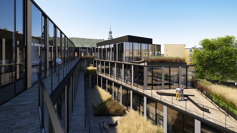 Biurowiec Za Bramka  w Poznaniu - bryla.pl