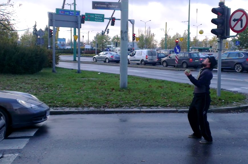zonglerka na swiatlach poznan - Łukasz Matulka