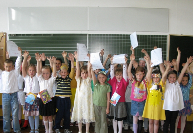 Dzieci z SP 24 ze świadectwami - Szymon Mazur