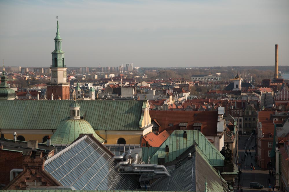 poznań panorama widok stare miasto - Leon Bielewicz