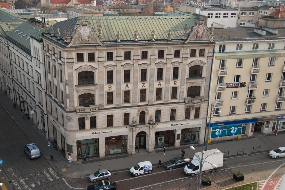 poznań panorama widok bazar - Leon Bielewicz