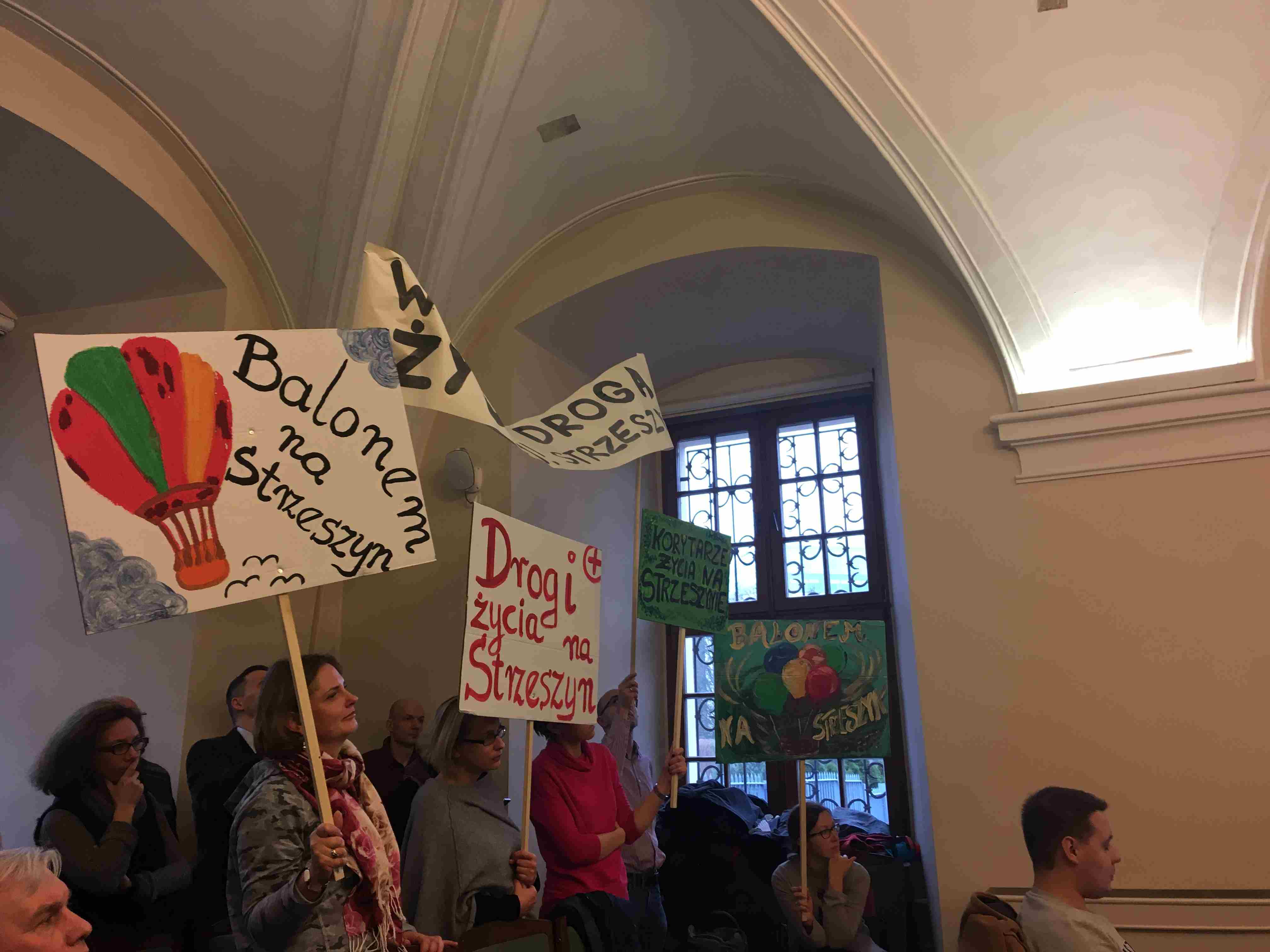 Protest mieszkańców Strzeszyna wiadukt Lutycka Rada Miasta Poznania - Adam Michalkiewicz