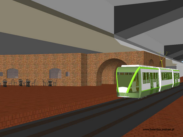 Kaponiera kolejowa - wizualizacja - Porozumienie dla Twierdzy Poznań