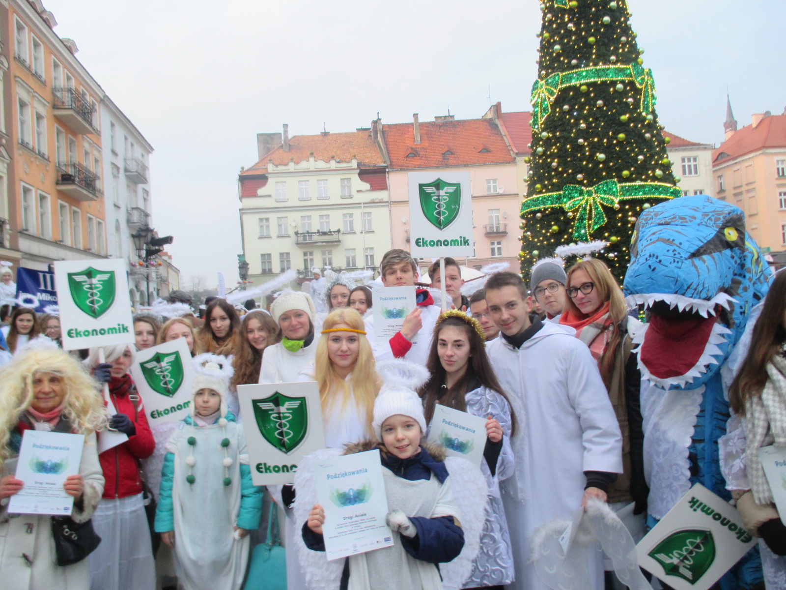 Kalisz rekord aniołowie rynek - Danuta Synkiewicz