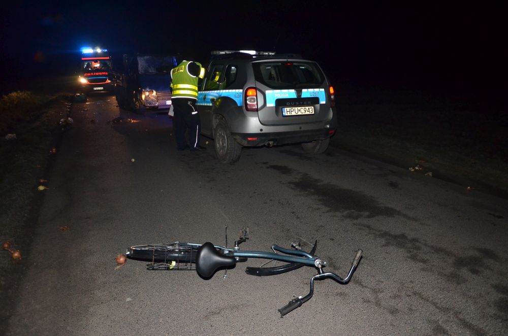 potrącenie rowerzysty - KMP Konin