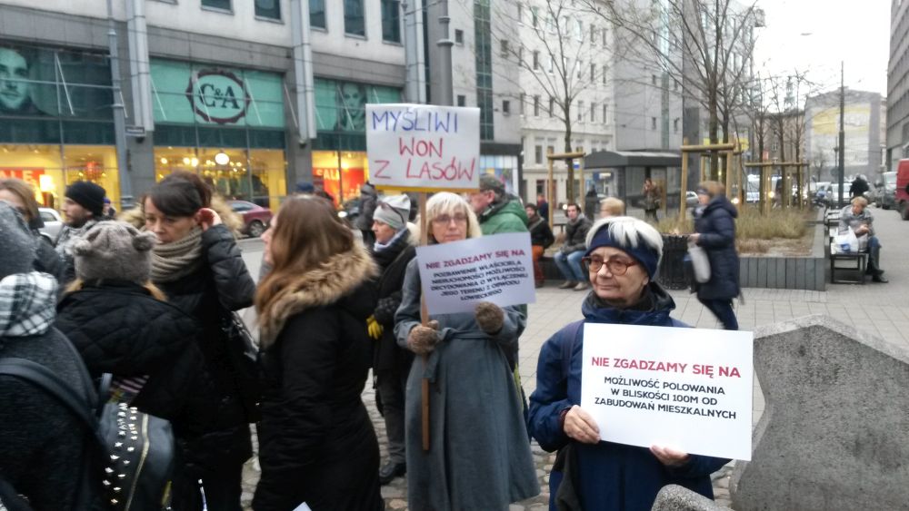 myśliwi protest - Jacek Butlewski