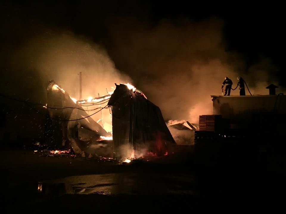 pozar - tartak - grabow - OSP Kraszewice