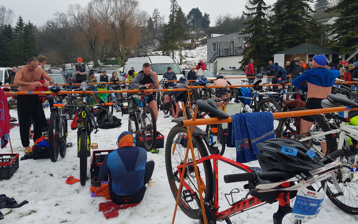 zimowy triathlon Kiekrz 2018 - Grzegorz Hałasik